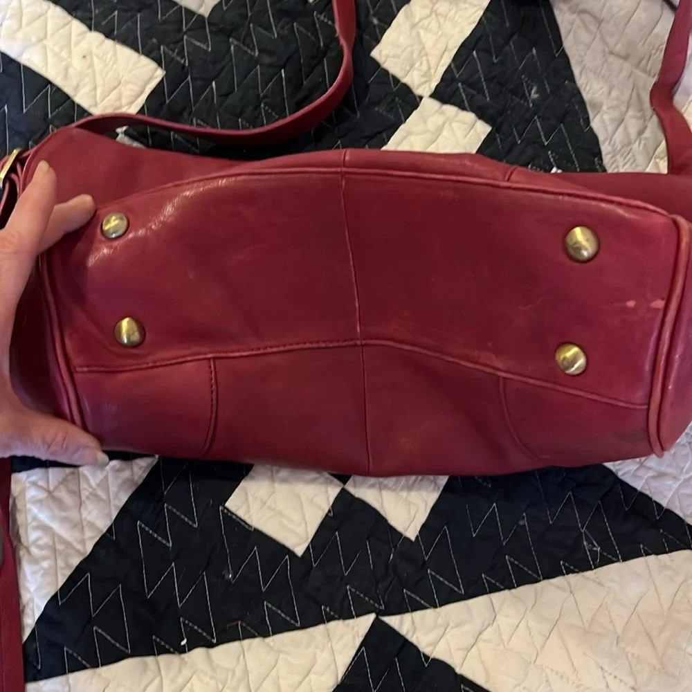 Large Sorial hobo style purse purple